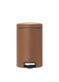 cos de gunoi cu pedala newicon inox maro 12 litri brabantia 8710755304521
