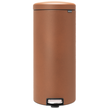 Coş de gunoi cu pedală, maro, inox, 30 l, NewIcon, Brabantia - 8710755304569