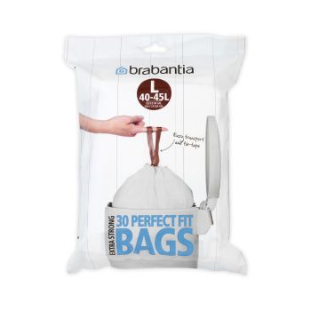 Saci de gunoi, cod L, 30 bucăţi, 40-45 l, Brabantia - 8710755362163 47137