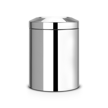 cos gunoi pentru hartie ignifug argintiu inox mat 7l 8710755378928