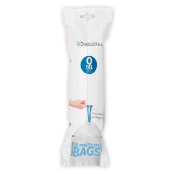Saci de gunoi, cod Q, 20 bucăţi, 18 l, Brabantia - 8710755395826 50181