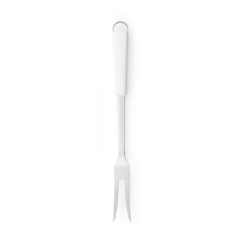 furculita carne inox plastic alb essential line 8710755400445