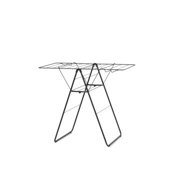 Uscător rufe extensibil, inox, negru, 15 m capacitate de uscare, Brabantia-8710755403347     