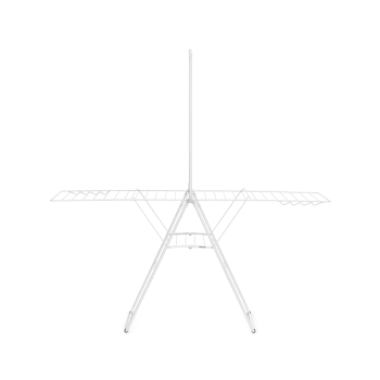 Uscător rufe extensibil, cu suport umerașe, inox, alb, 25 m capacitate de uscare, Brabantia - 8710755403507
