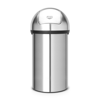 cos de gunoi push inox mat argintiu 60 litri brabantia 8710755484520