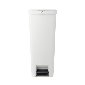 Coș de gunoi cu pedală pentru reciclare, gri deschis, plastic, 40 l, StepUp, Brabantia - 8710755800009         50100