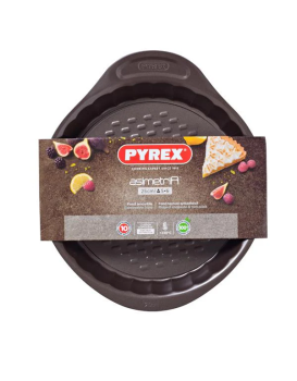Tavă rotundă pentru copt, detașabilă, metal antiaderent, 25 cm, Asimetria, Pyrex - 3426470271653