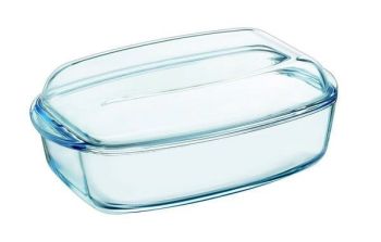 caserola termo rectangulara cu capac 4 5l pyrex 3426470269667