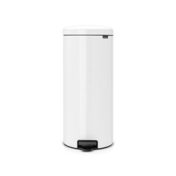 cos gunoi inox cu pedala newicon white 30 l 8710755111785