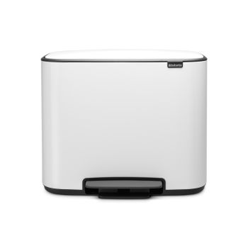 cos de gunoi cu pedala bo white 36 l 8710755121388