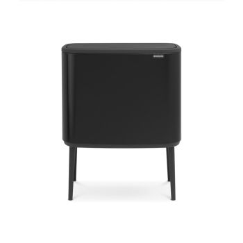 cos de gunoi bo touch matt black 3 x 11 l 8710755316067