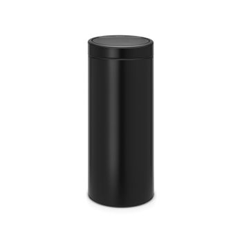 cos de gunoi din inox 30 l negru touch 8710755115301
