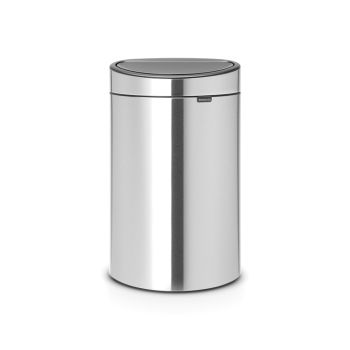 cos gunoi touch bin argintiu inox mat 40l newicon 8710755114809