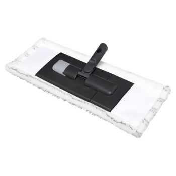 Mop plat cu lavetă, plastic+ poliester, 47x 17x 2 cm, Click&Clean, Five- 3560237583761