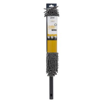 Pămătuf pentru praf, plastic + poliester, 7x2x62 cm, Click&Clean, Five- 3560237587622