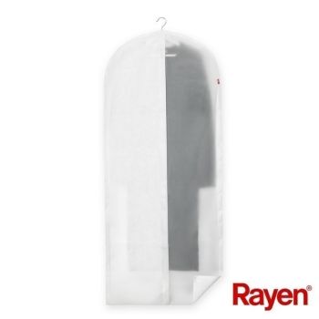 husa haine netesut 150 x 60 cm gri deschis rayen 8412955020378