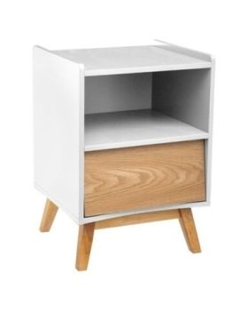 noptiera lemn mdf alb 30 x 43 x 62 cm atmosphera 3560238652923