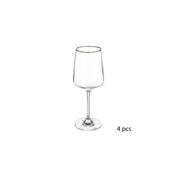 set 4 pahare cu argintiu vin 3560239314479