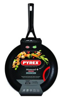 tigaie diamond aluminiu negru 20 cm pyrex 3426470273152