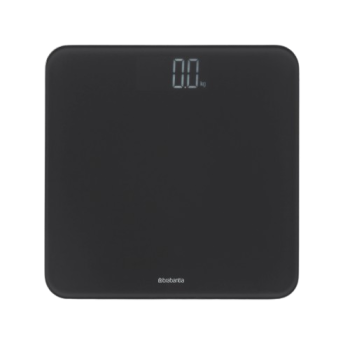 Cântar digital cu baterii, sticlă, gri închis, 30x30x2.4 cm, max. 180 kg, ReNew, Brabantia - 8710755280122
