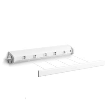 Uscător rufe extensibil, plastic, alb, 22 m capacitate de uscare, Brabantia - 8710755385728