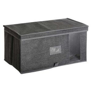 Cutie depozitare, cu capac, 50x30x25 cm, gri, Five - 3560239685739