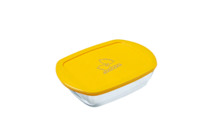 Vas dreptunghiular, cu capac, sticlă termorezistentă, 1.2 l, 18x13x6 cm, Cook&Store, Pyrex - 3426470297608