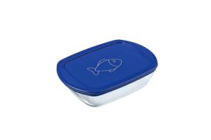 Vas dreptunghiular, cu capac, sticlă termorezistentă, 1.2 l, 23x15x7 cm, Cook&Store, Pyrex - 3426470297592