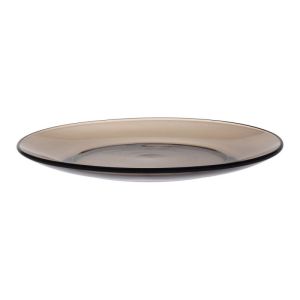 Farfurie rotundă desert, sticlă, maro, 19 cm, Lys Creole, Duralex - 3550190400397