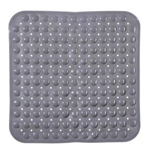 covor baie pvc gri 54 x 54 cm five 3560238344804
