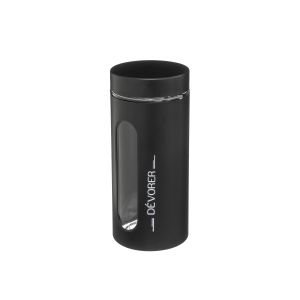 recipient depozitare cu fereastra negru inox five 660874 3560238660874