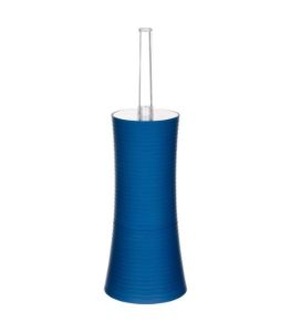 perie toaleta cu suport stripe plastic albastru 38 x 12 cm five 3560239279563