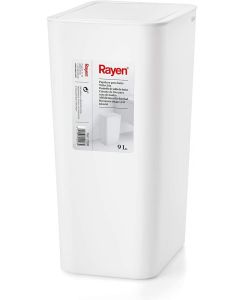 Coş de gunoi, alb, plastic, 22x16x33 cm, 9 l, Rayen - 8412955020989