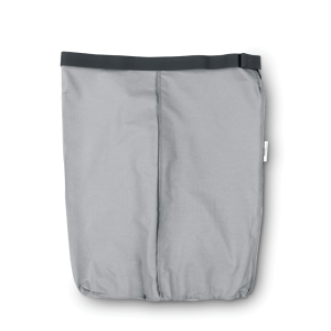 Rezervă sac pentru coş rufe de 55 l, gri, bumbac+Velcro, Brabantia - 8710755102387  47791