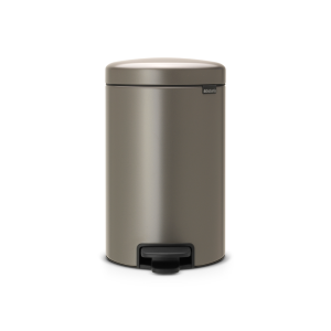 cos de gunoi cu pedala newicon inox gri inchis 12 litri brabantia 8710755113628