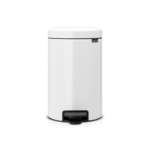 cos de gunoi cu pedala newicon 12l alb 8710755113864