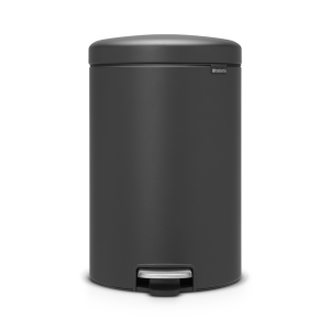 cos de gunoi cu pedala newicon 20l mineral infinite gri 8710755114182
