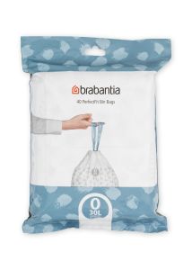 Saci de gunoi, cod O, 40 bucăţi, 30 l, Brabantia - 8710755124846 47135