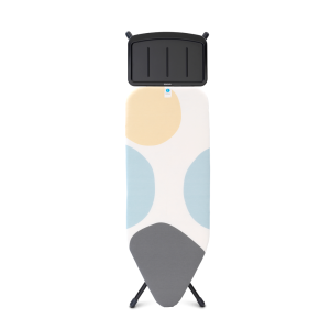 masa calcat tip c cu suport pentru statia de aburi husa perfect flow otel bumbac multicolor spring bubbles 134708