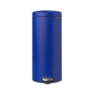 cos de gunoi cu pedala albastru inox 30l newicon brabantia 8710755207945