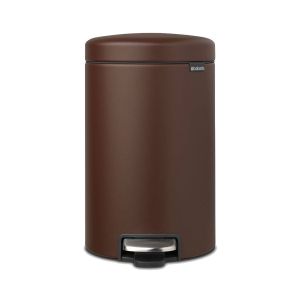 cos de gunoi cu pedala maro aramiu inox 12l newicon brabantia 8710755208560