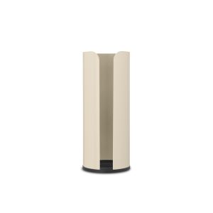 Suport role rezervă hârtie igienică, inox+plastic, bej soft, 13.2x13.2x32.1 cm, ReNew, Brabantia - 8710755223266         50063
