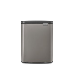 Coș de gunoi cu acționare manuală, platină, inox, 12 l, Bo Waste Bin, Brabantia -8710755230387     