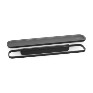 polita depozitare baie inox ranforsat cu minerale negru mindset 8710755303524