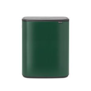 Coş de gunoi cu soft touch, verde închis, inox, 60 l,  Bo Touch, Brabantia - 8710755304248         50172
