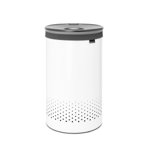 Coş rufe cu capac din plastic, inox, alb, 60 l, Brabantia - 8710755304880  47410