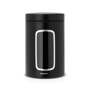 recipient pentru depozitare cu fereastra matt black 1 4 l 8710755333521