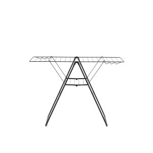 Uscător rufe extensibil, inox, negru mat, 20 m capacitate de uscare, Brabantia - 8710755403408