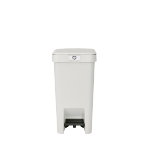 Coș de gunoi cu pedală pentru reciclare, gri deschis, plastic, 10l, StepUp, Brabantia - 8710755800245