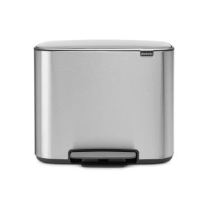 cos gunoi pedala argintiu inox 36l 8710755121487